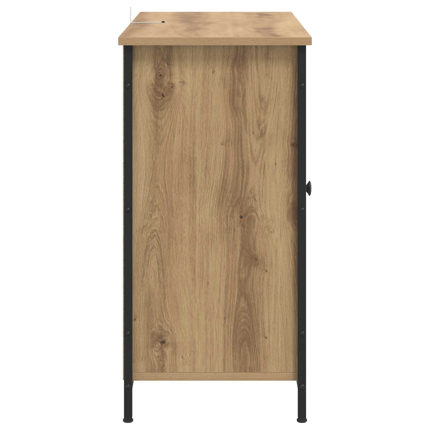 Dressoir Artisanaal eiken 100 x 35 x 70 cm Bewerkt hout