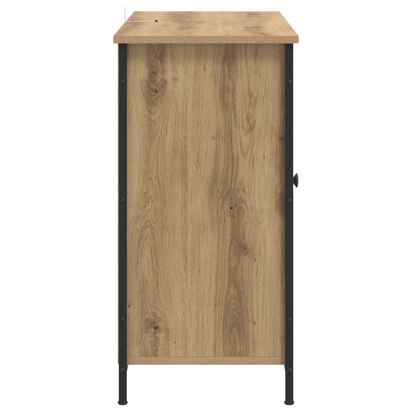 Dressoir Artisanaal eiken 100 x 35 x 70 cm Bewerkt hout