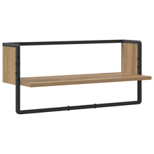 Wandplank Muurmontage Artisanaal eiken 65 x 25 x 30 cm