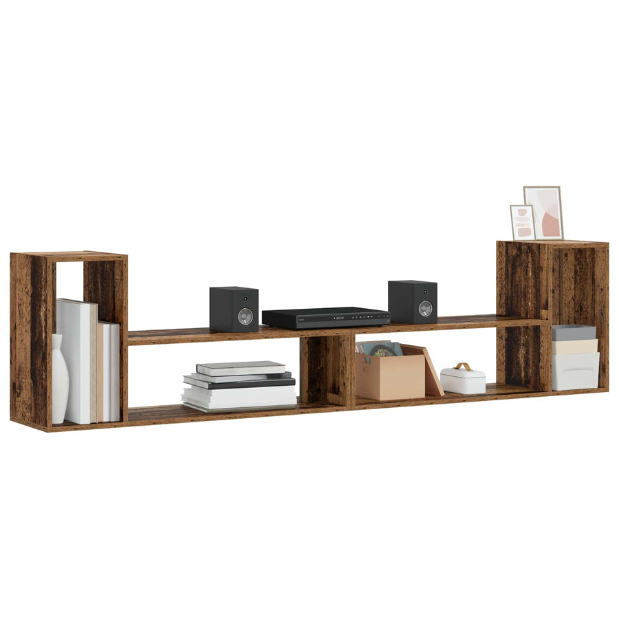 TV-kast 100 x 30 x 50 cm Oud hout Bewerkt hout