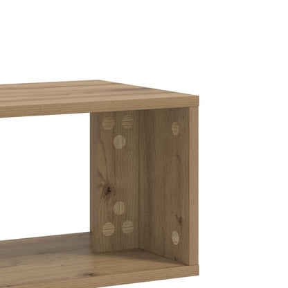 TV-kast 100 x 30 x 50 cm Artisanaal eiken Bewerkt hout