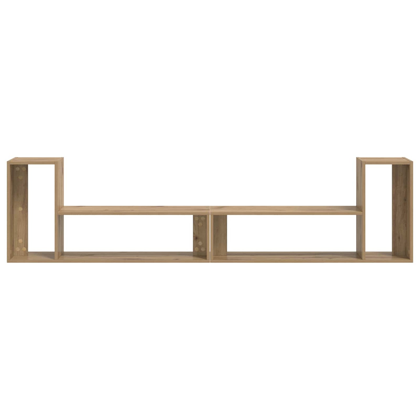TV-kast 100 x 30 x 50 cm Artisanaal eiken Bewerkt hout