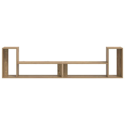 TV-kast 100 x 30 x 50 cm Artisanaal eiken Bewerkt hout
