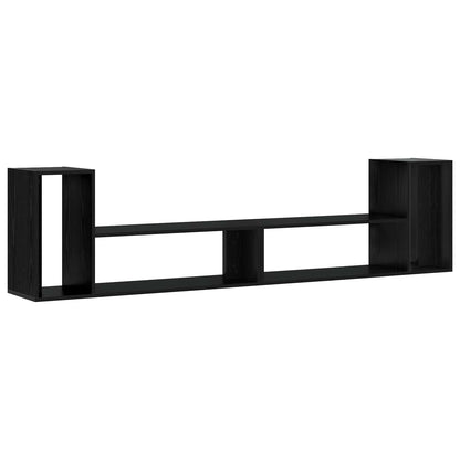 TV-kast 100 x 30 x 50 cm Zwart eiken Bewerkt hout