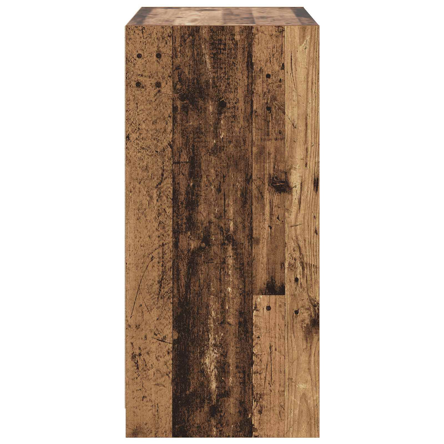 Kledingkast met plank met opslag Oud hout 77 x 48 x 102 cm PB