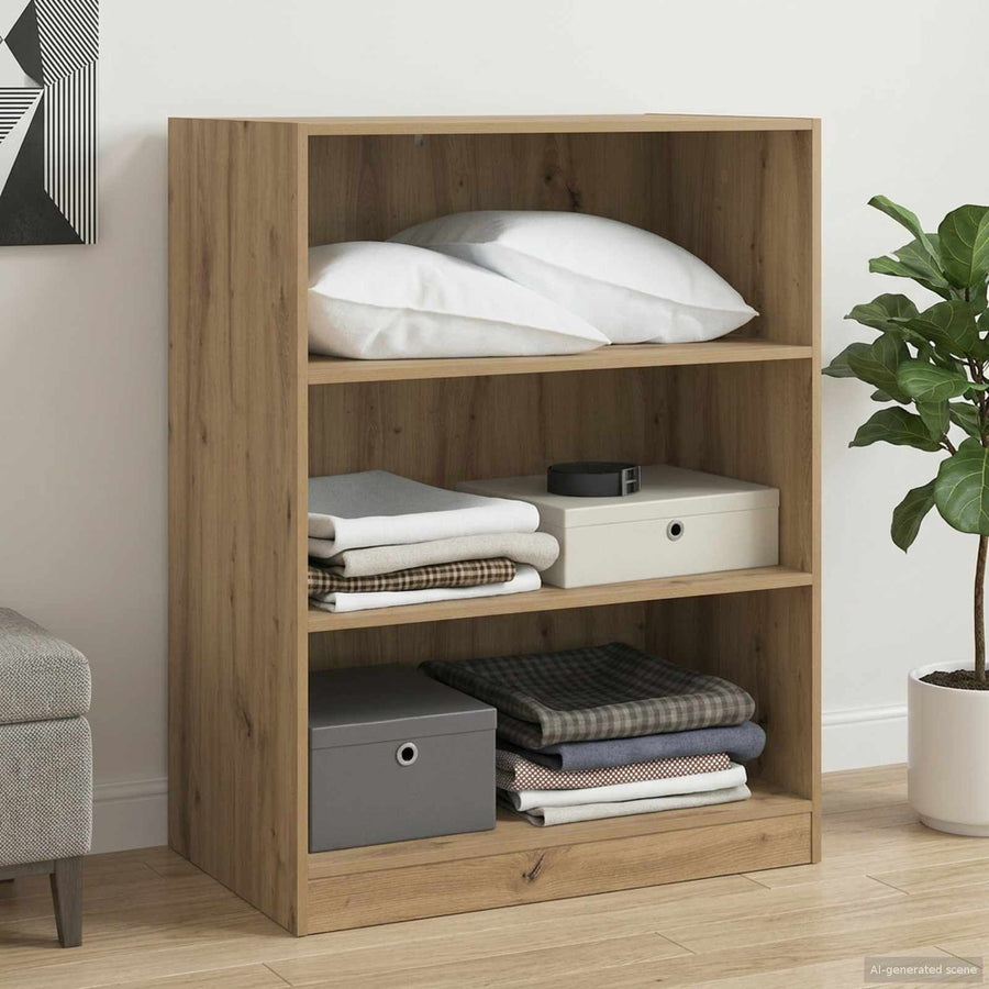 Kledingkast met plank Artisanaal eiken 77 x 48 x 102 cm PB