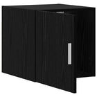 Wandkast Zwart eiken 40 x 42,5 x 40 cm Bewerkt hout