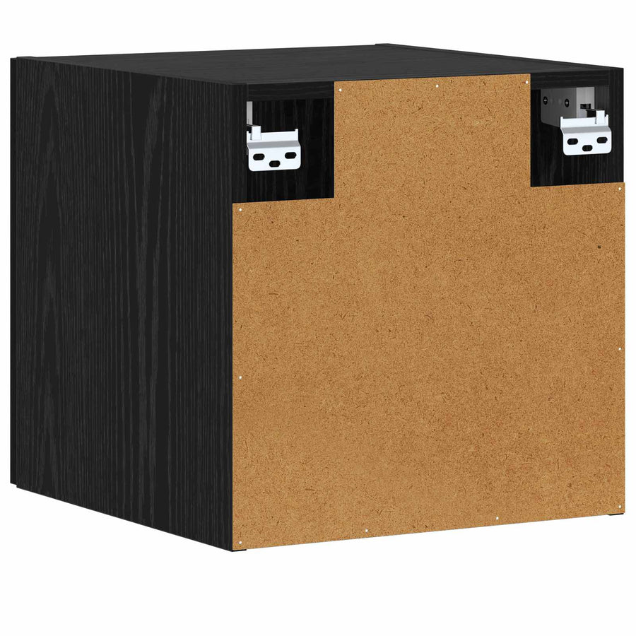 Wandkast Zwart eiken 40 x 42,5 x 40 cm Bewerkt hout