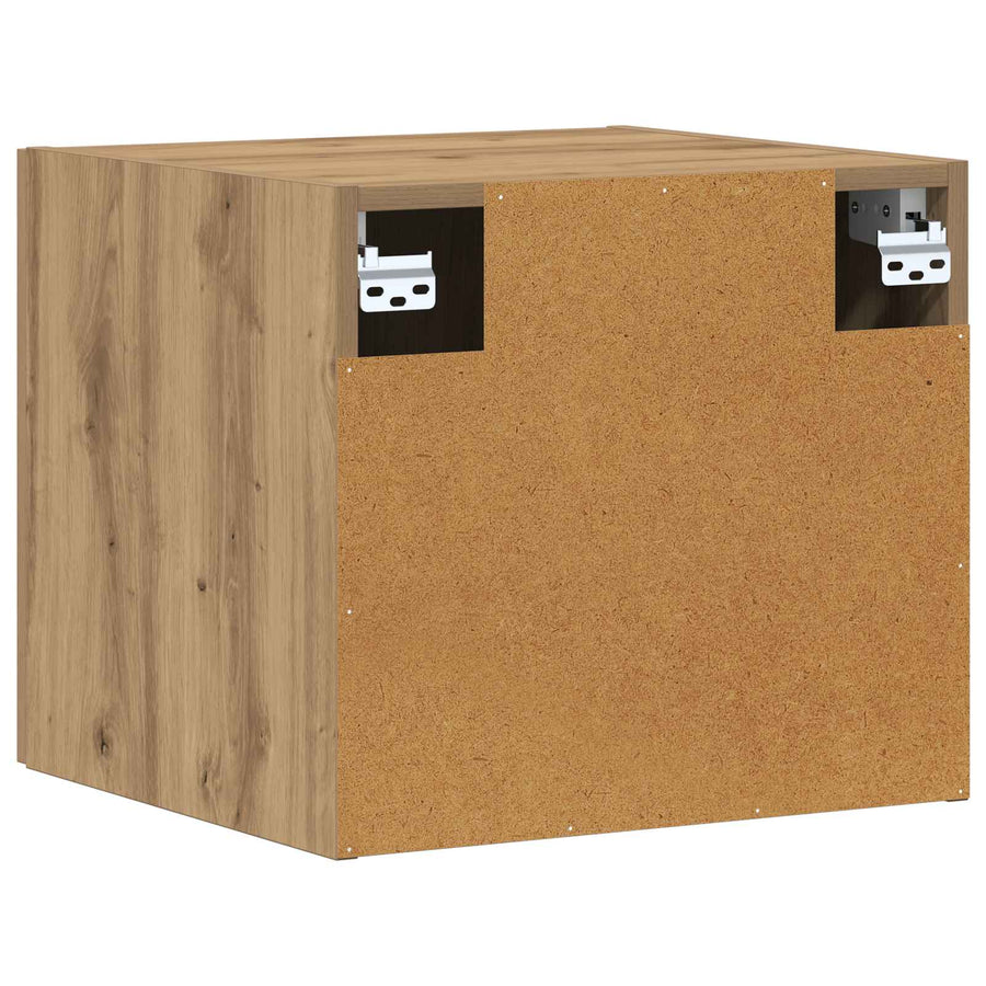 Wandkast Artisanaal eiken 45 x 42,5 x 40 cm Bewerkt hout