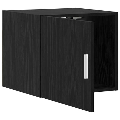 Wandkast Zwart eiken 45 x 42,5 x 40 cm Bewerkt hout