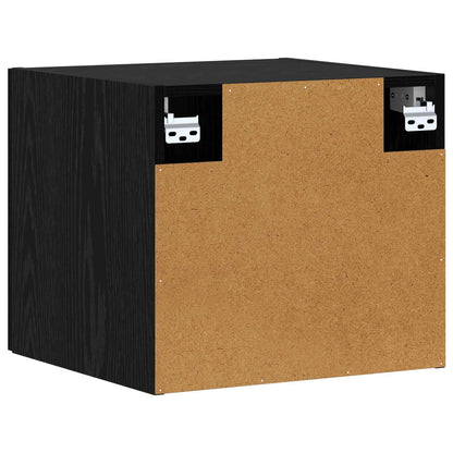 Wandkast Zwart eiken 45 x 42,5 x 40 cm Bewerkt hout