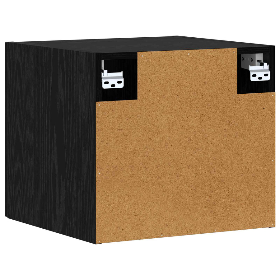 Wandkast Zwart eiken 45 x 42,5 x 40 cm Bewerkt hout