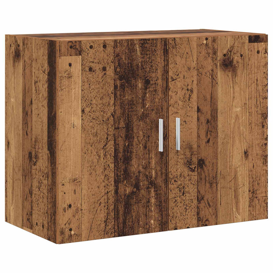 Wandkast Oud hout 80 x 42,5 x 64 cm Bewerkt hout