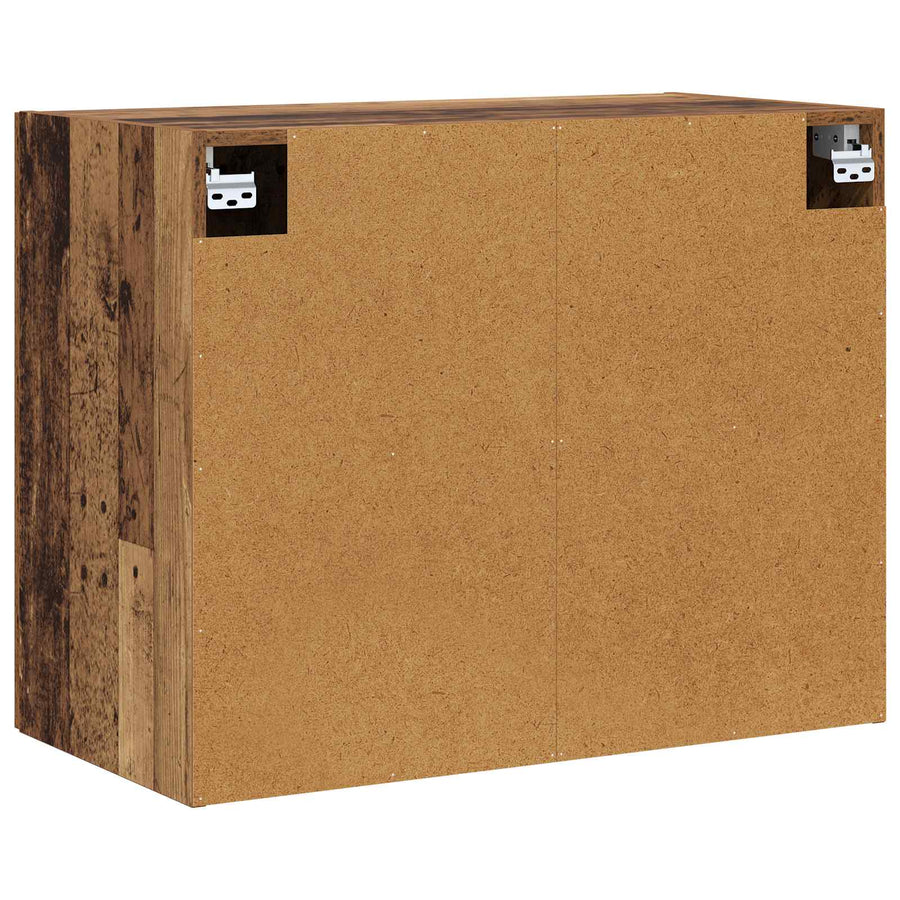 Wandkast Oud hout 80 x 42,5 x 64 cm Bewerkt hout