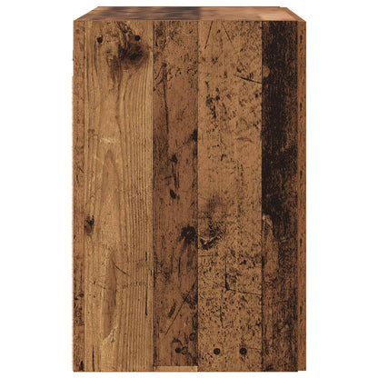 Wandkast Oud hout 80 x 42,5 x 64 cm Bewerkt hout