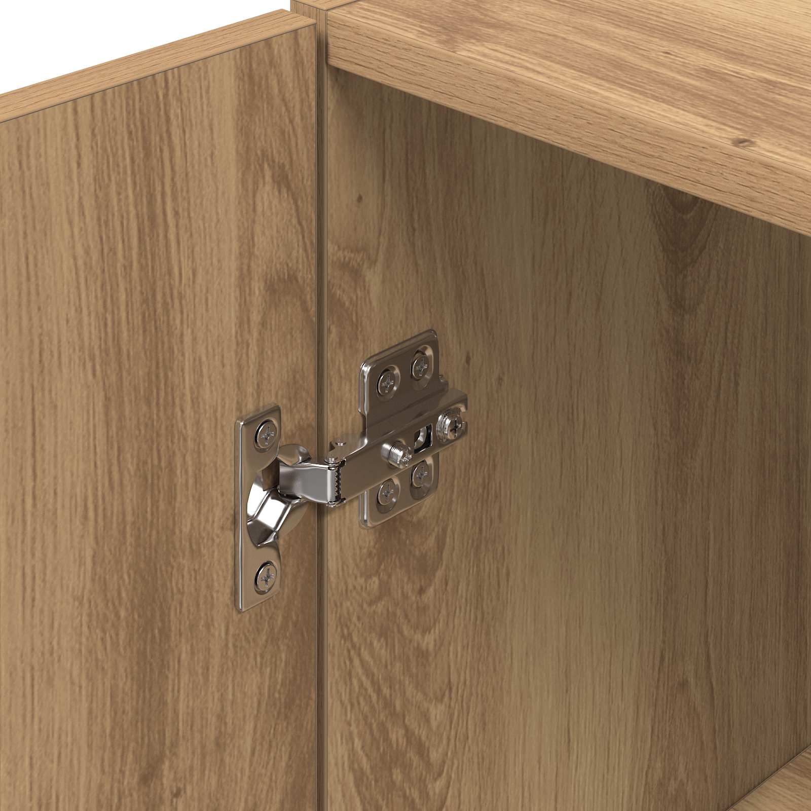 Wandkast Artisanaal eiken 80 x 42,5 x 64 cm Bewerkt hout