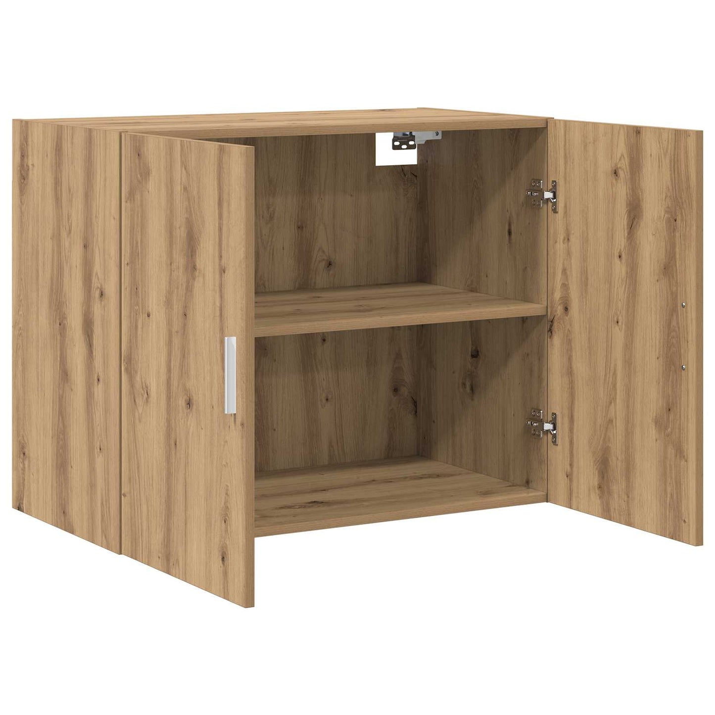 Wandkast Artisanaal eiken 80 x 42,5 x 64 cm Bewerkt hout