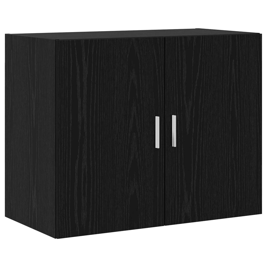 Wandkast Zwart eiken 80 x 42,5 x 64 cm Bewerkt hout