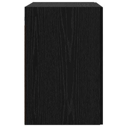 Wandkast Zwart eiken 80 x 42,5 x 64 cm Bewerkt hout