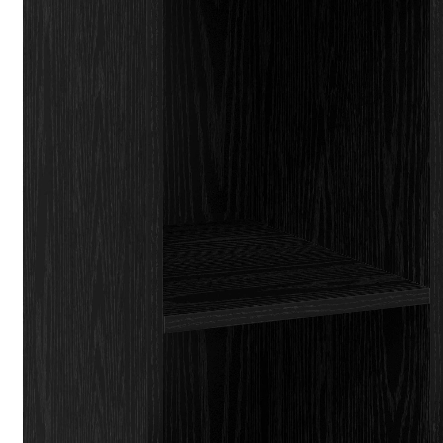 Dressoir Zwart eiken 30 x 41 x 93 cm Bewerkt hout