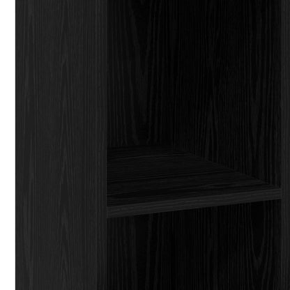Dressoir Zwart eiken 30 x 41 x 93 cm Bewerkt hout