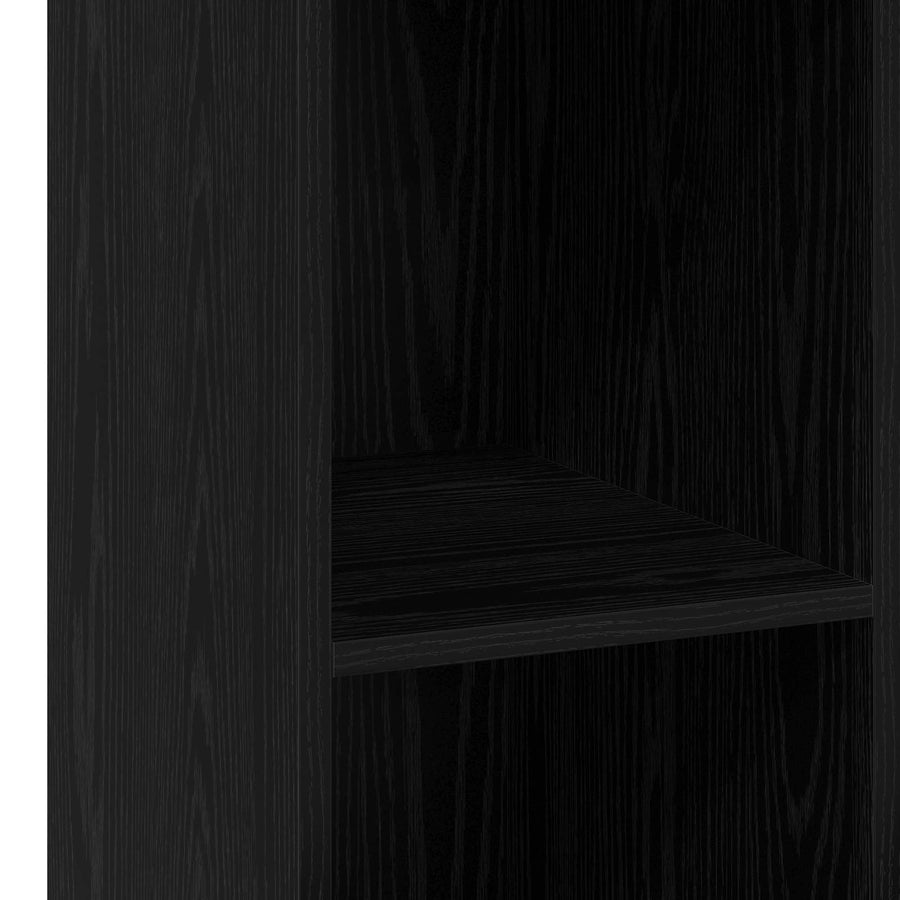 Dressoir Zwart eiken 30 x 41 x 93 cm Bewerkt hout