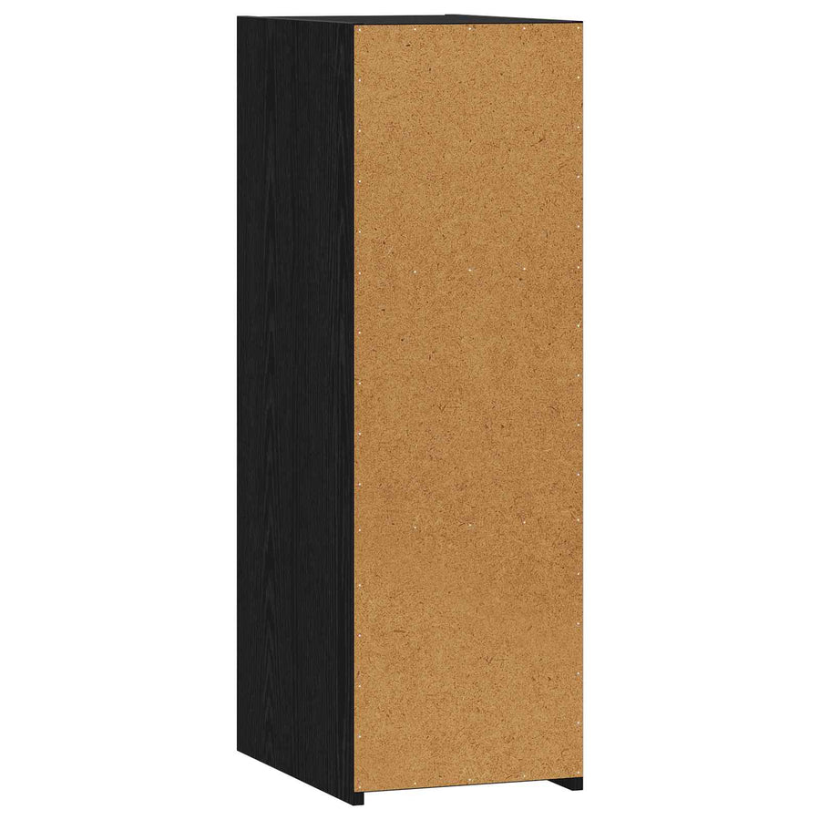 Dressoir Zwart eiken 30 x 41 x 93 cm Bewerkt hout