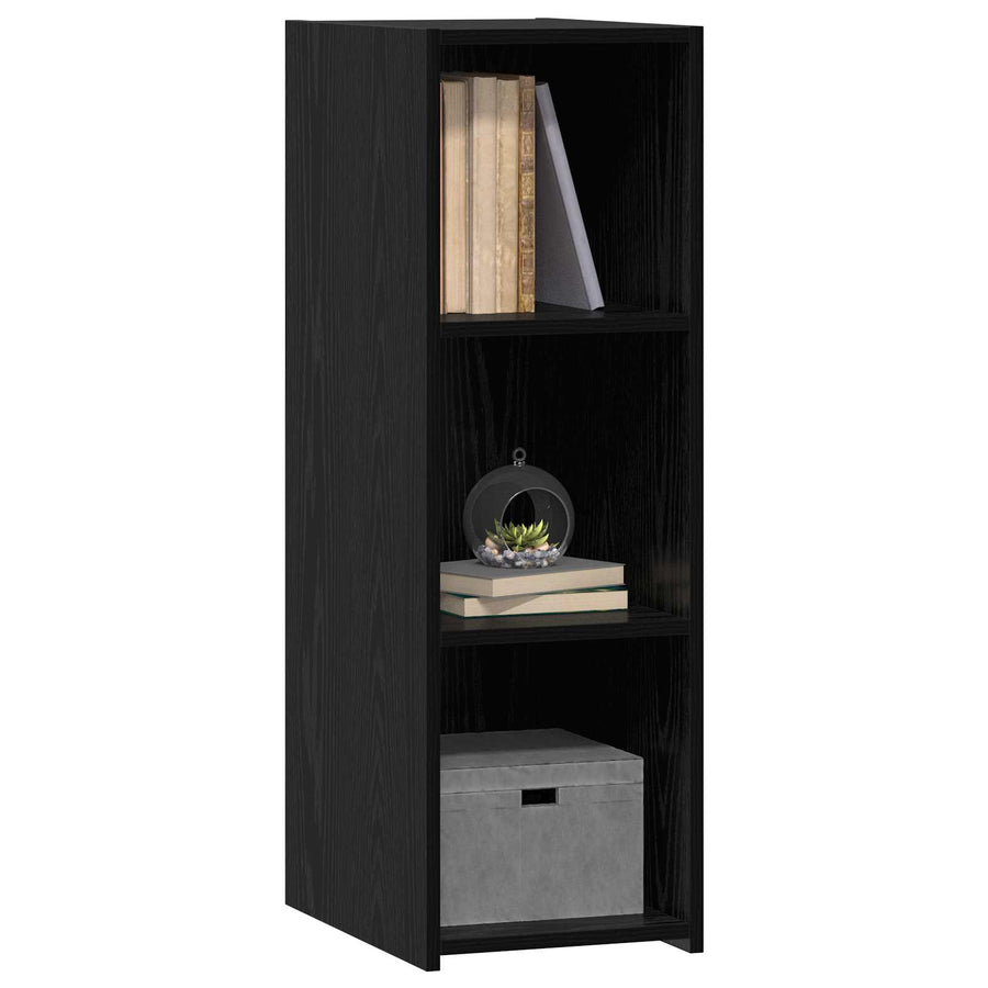 Dressoir Zwart eiken 30 x 41 x 93 cm Bewerkt hout