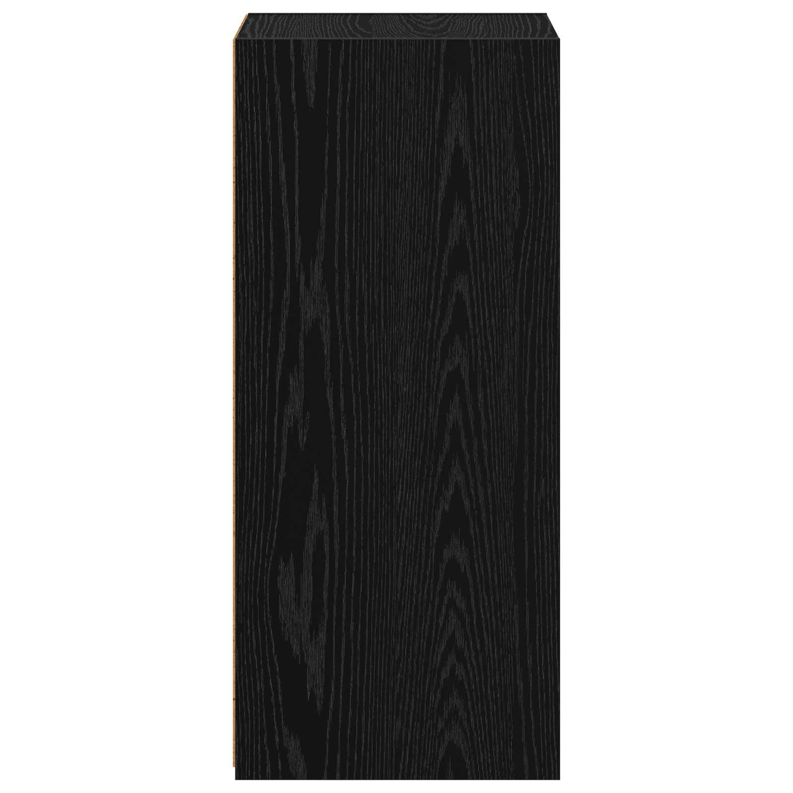 Dressoir Zwart eiken 30 x 41 x 93 cm Bewerkt hout