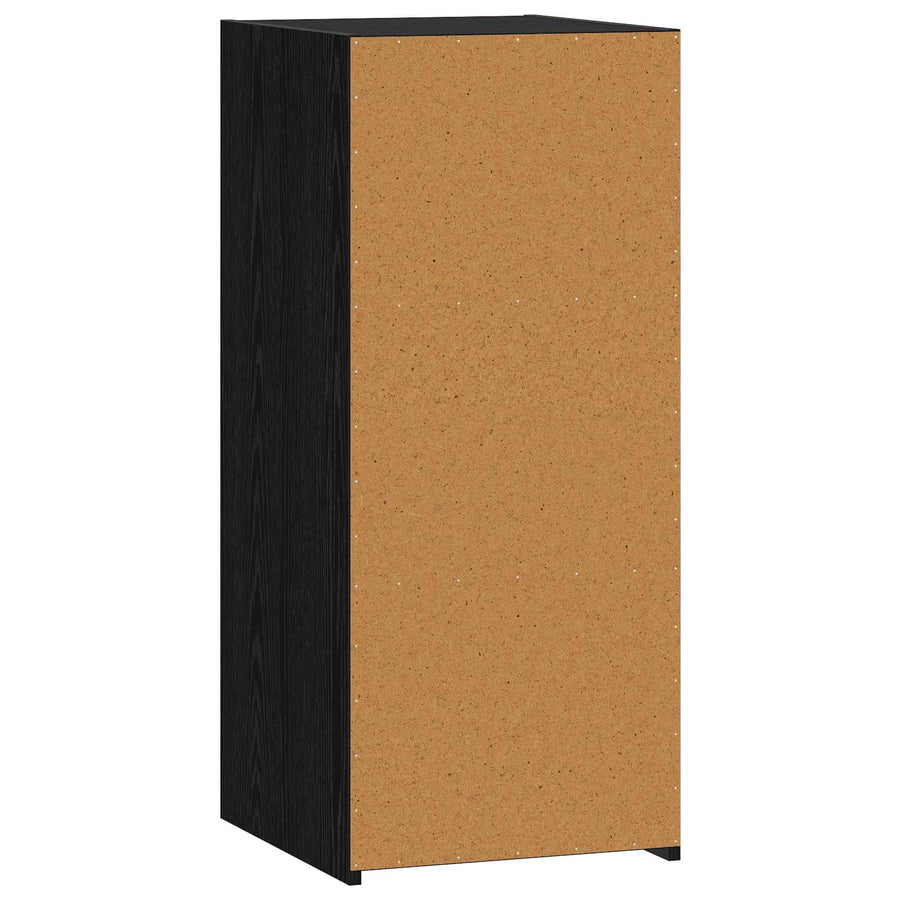 Dressoir Zwart eiken 40 x 41 x 93 cm Bewerkt hout