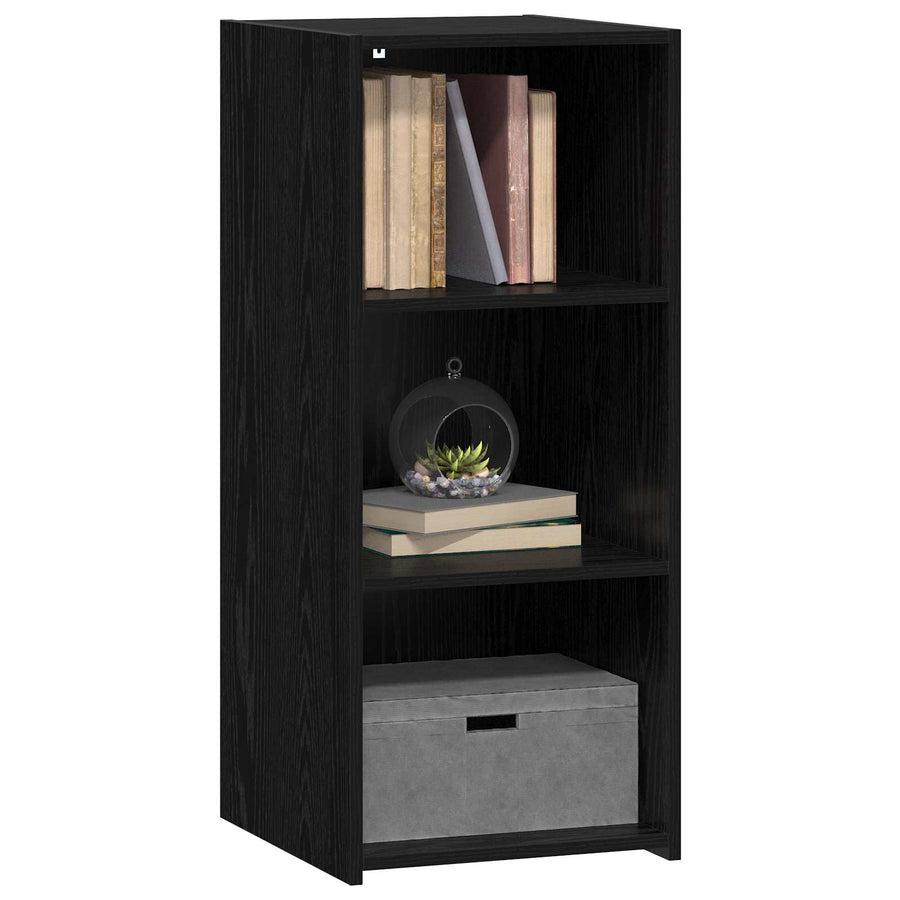 Dressoir Zwart eiken 40 x 41 x 93 cm Bewerkt hout