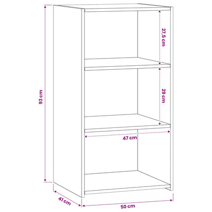 Dressoir Artisanaal eiken 50 x 41 x 93 cm Bewerkt hout