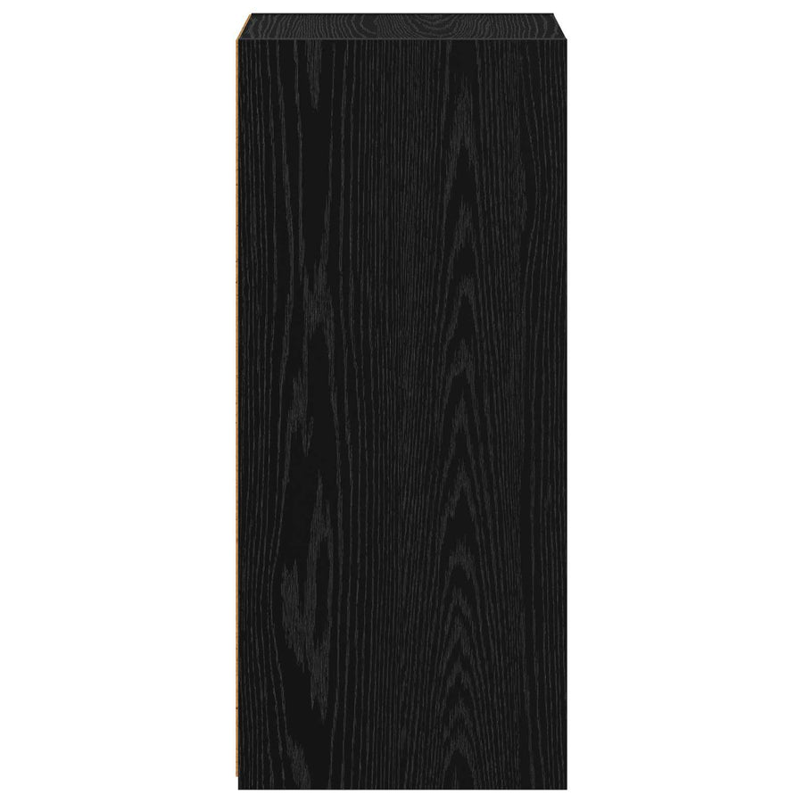 Dressoir Zwart eiken 50 x 41 x 93 cm Bewerkt hout