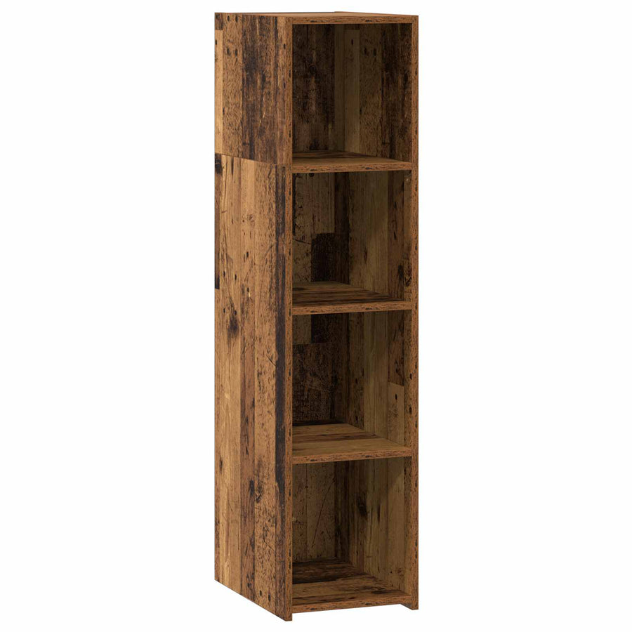 Hoge kast Oud hout 30 x 41 x 124 cm Bewerkt hout
