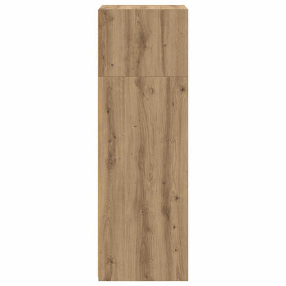 Hoge kast Artisanaal eiken 30 x 41 x 124 cm Bewerkt hout