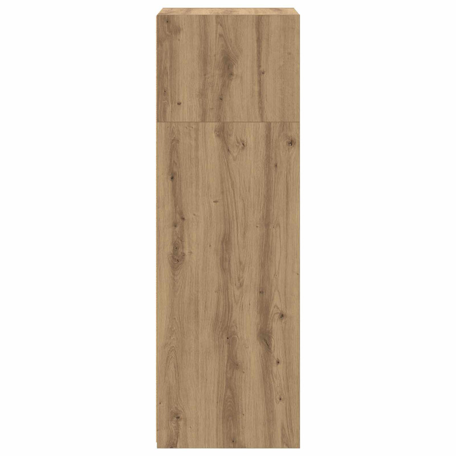 Hoge kast Artisanaal eiken 30 x 41 x 124 cm Bewerkt hout