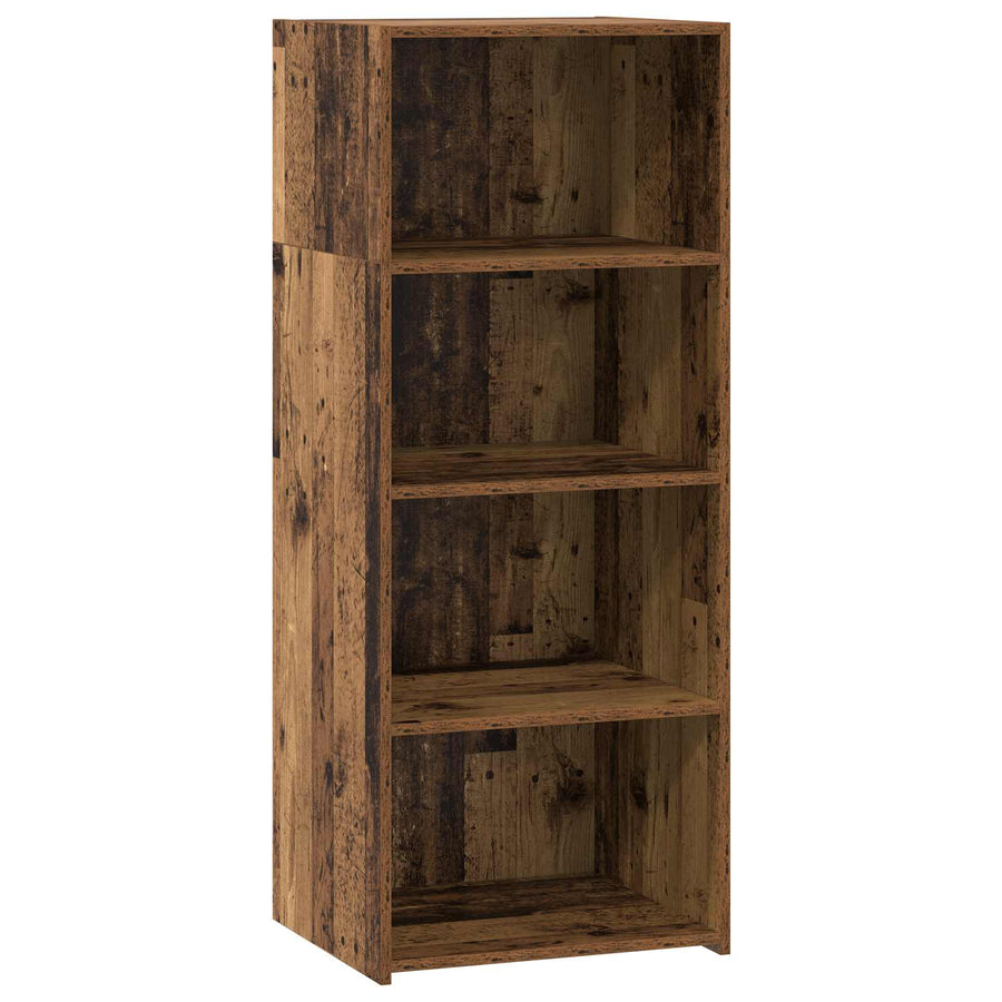 Hoge kast Oud hout 50 x 41 x 124 cm Bewerkt hout