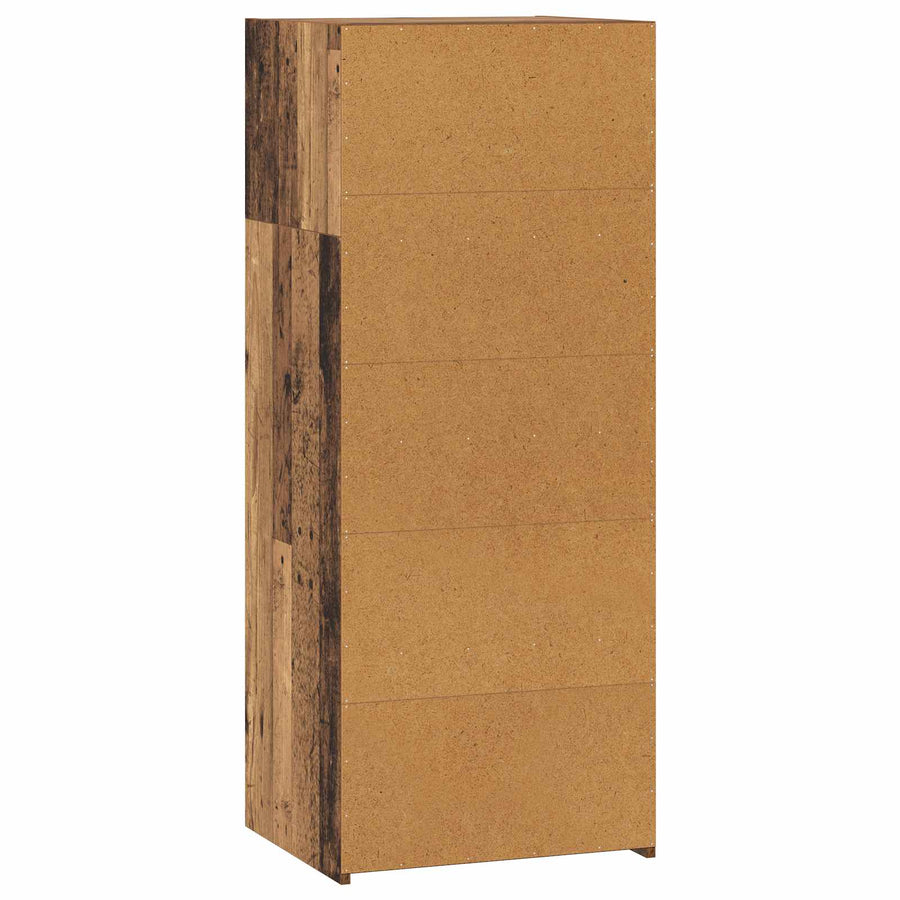 Hoge kast Oud hout 50 x 41 x 124 cm Bewerkt hout