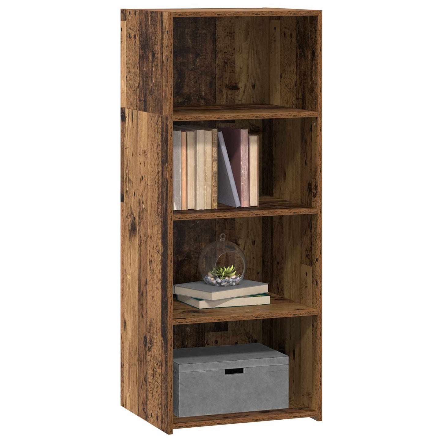 Hoge kast Oud hout 50 x 41 x 124 cm Bewerkt hout