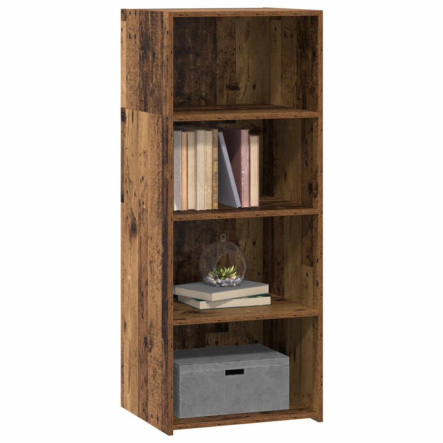 Hoge kast Oud hout 50 x 41 x 124 cm Bewerkt hout