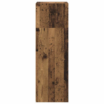 Hoge kast Oud hout 50 x 41 x 124 cm Bewerkt hout