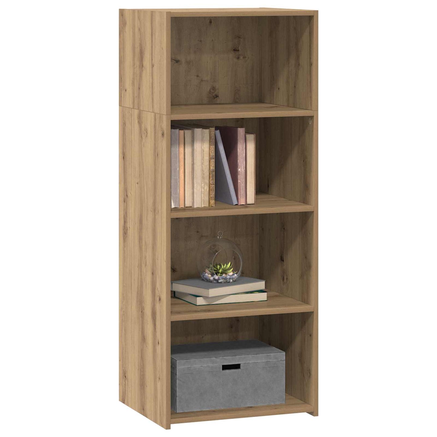 Hoge kast Artisanaal eiken 50 x 41 x 124 cm Bewerkt hout