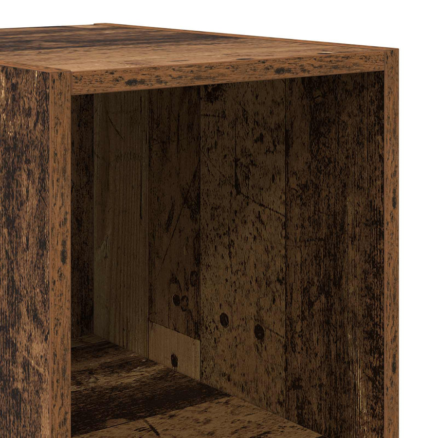Hoge kast Oud hout 30 x 41 x 185 cm Bewerkt hout