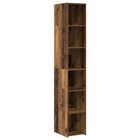 Hoge kast Oud hout 30 x 41 x 185 cm Bewerkt hout