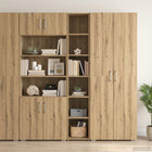 Hoge kast Artisanaal eiken 30 x 41 x 185 cm Bewerkt hout