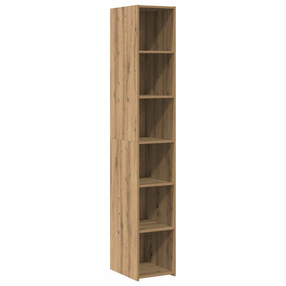 Hoge kast Artisanaal eiken 30 x 41 x 185 cm Bewerkt hout