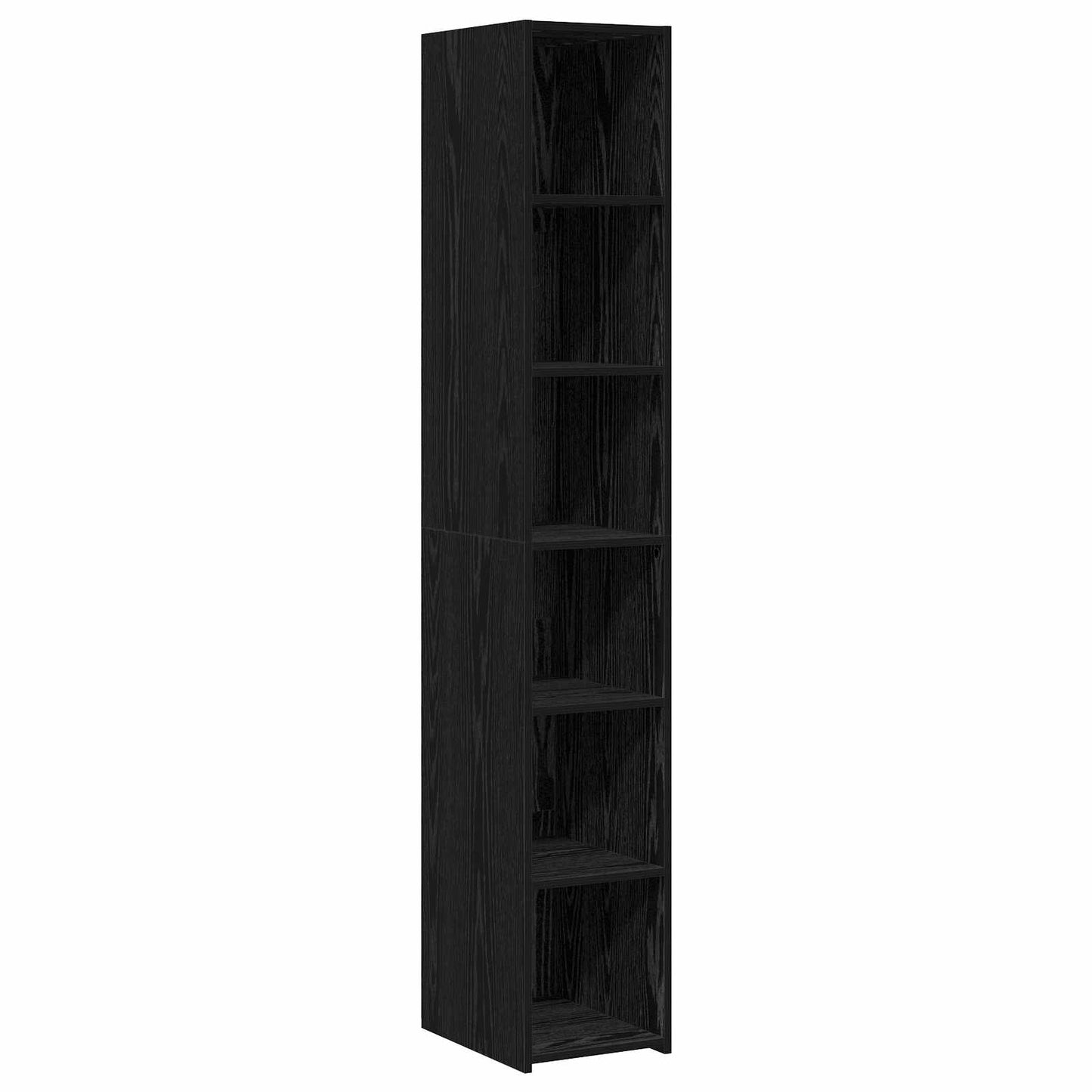 Hoge kast Zwart eiken 30 x 41 x 185 cm Bewerkt hout