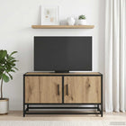 TV-kast 80 x 34,5 x 40 cm Artisanaal eiken Bewerkt hout
