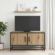 TV-kast 80x34.5x40 cm eiken bewerkt hout