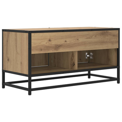 TV-kast 80 x 34,5 x 40 cm Artisanaal eiken Bewerkt hout